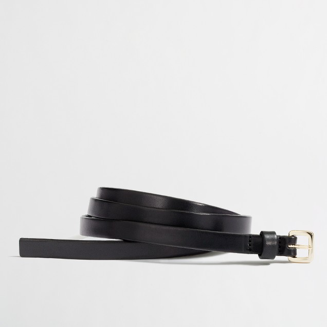 Factory skinny leather belt : | Factory