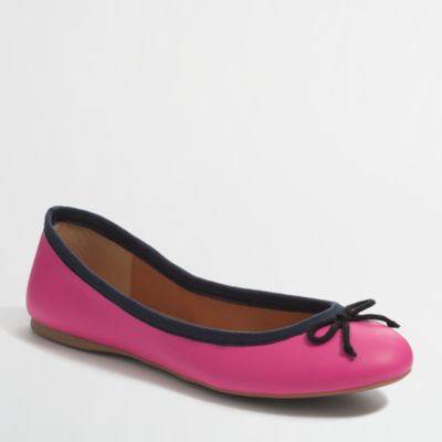 Two-Tone Classic Ballet Flats : Women's Shoes | J.Crew Factory