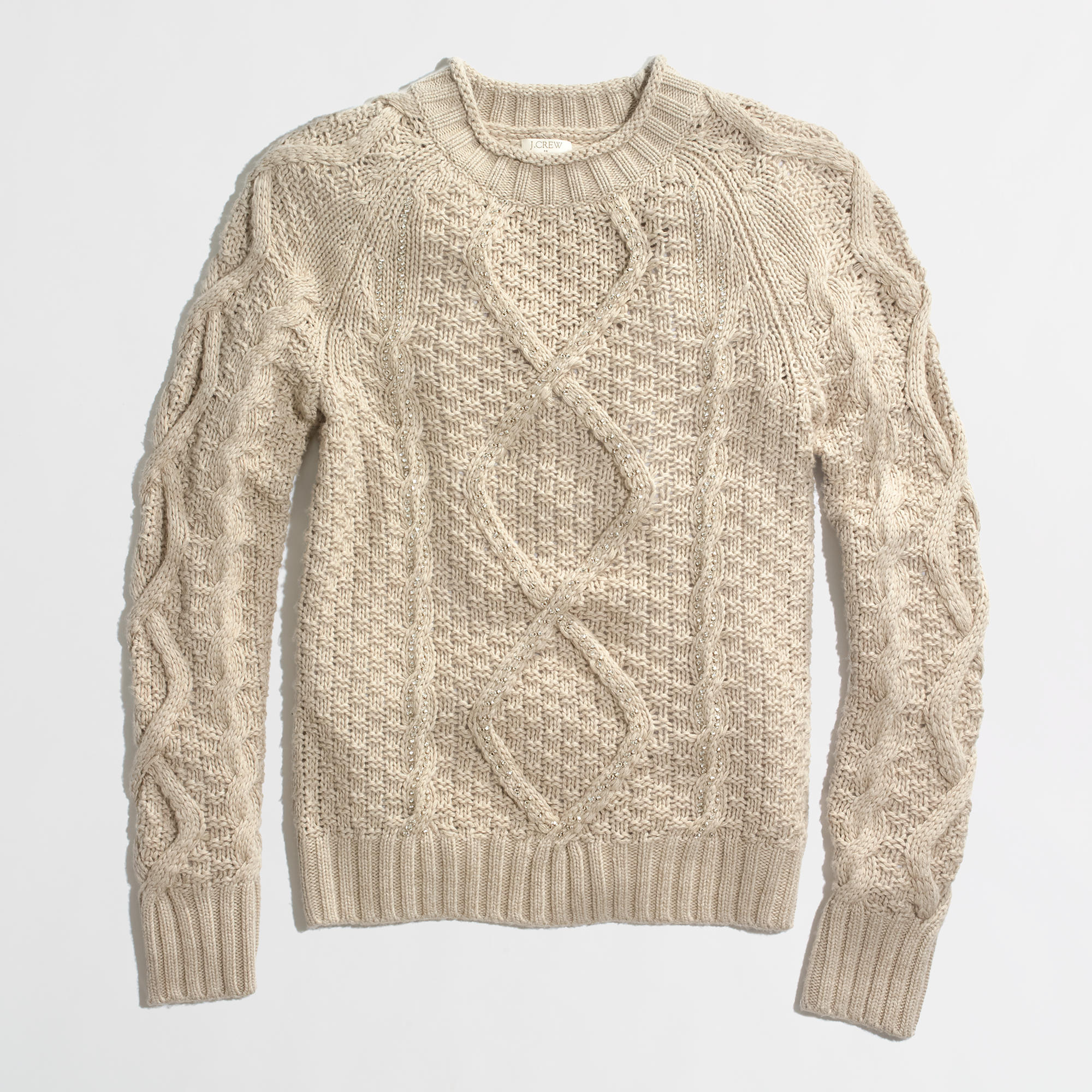 Factory beaded-cable sweater : FactoryWomen Pullovers | Factory