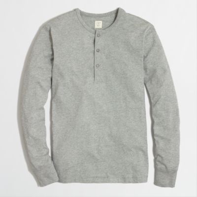Factory heather grey henley