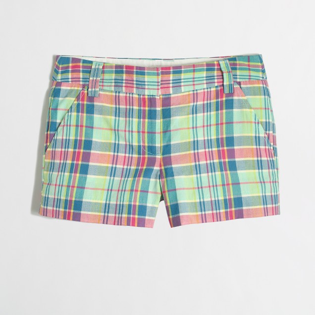 Summer Plaid Short : Women's Shorts | J.Crew Factory
