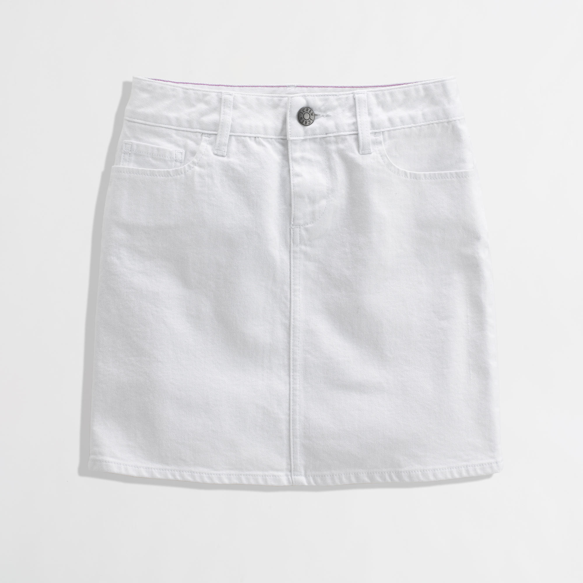 White Denim Mini : Women's Skirts | J.Crew Factory