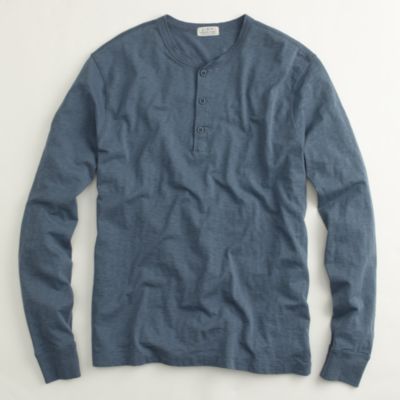 Factory slub jersey henley