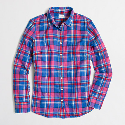 Factory classic button-down shirt in flannel