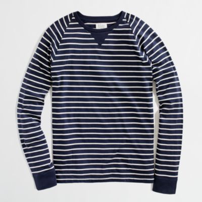 Factory long-sleeve nautical-stripe washed tee : | Factory