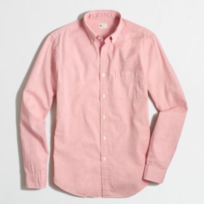 Factory sunwashed oxford shirt
