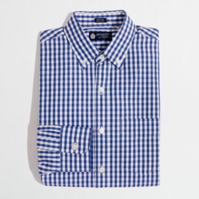 Factory buttondown dress shirt in bold gingham FactoryMen Classic