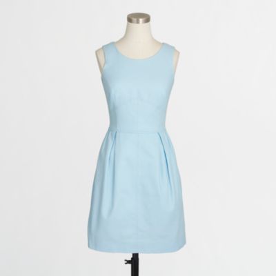 Factory textured cotton dress : Waist-Defined Dresses | J.Crew Factory