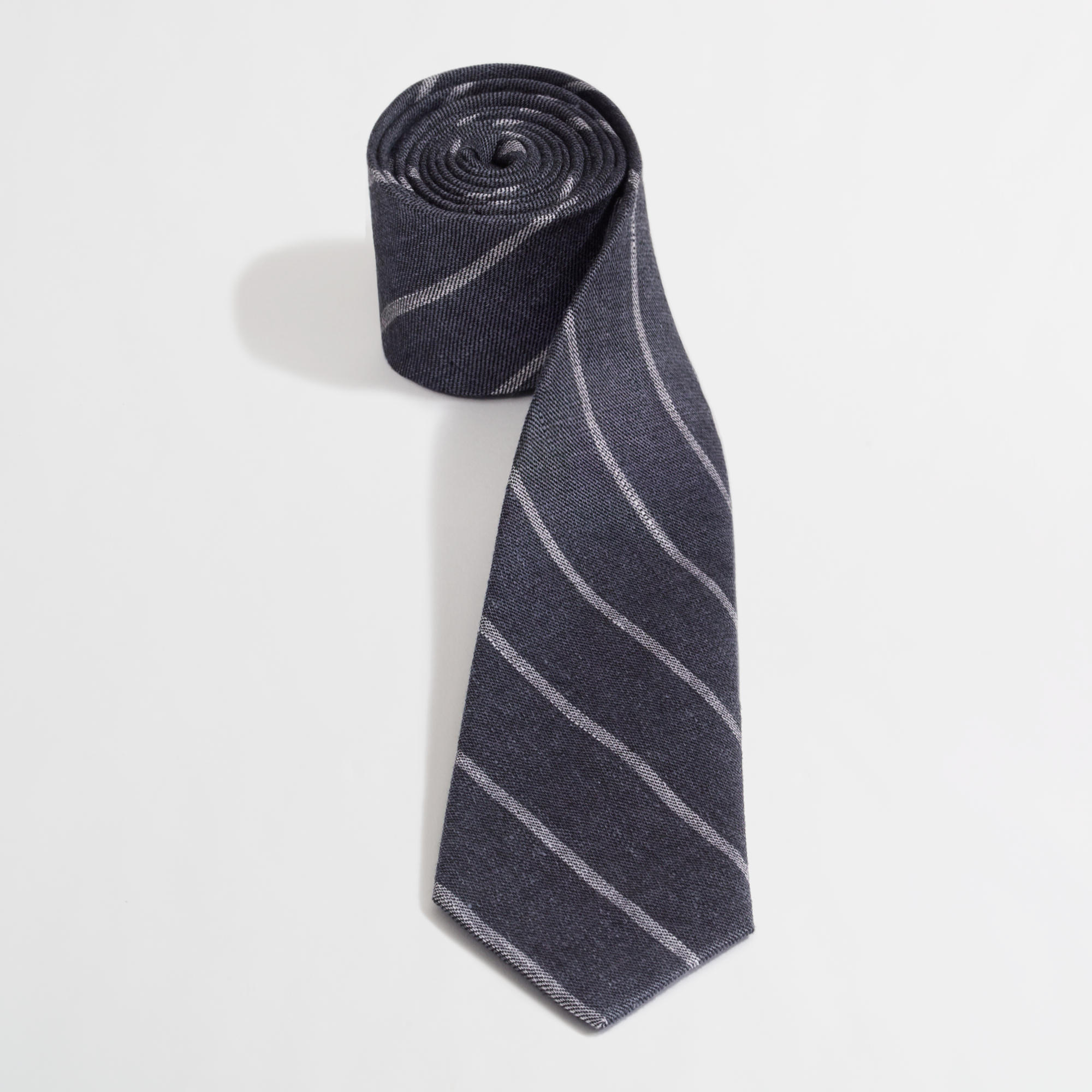 Factory linen-cotton sea-stripe tie : | Factory