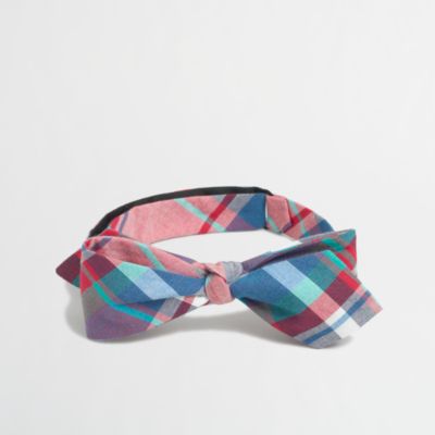 Factory plaid bow tie