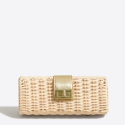 louis vuitton rattan clutch