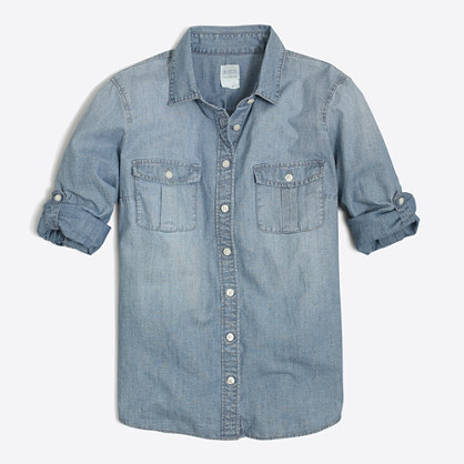 Classic chambray shirt in perfect fit