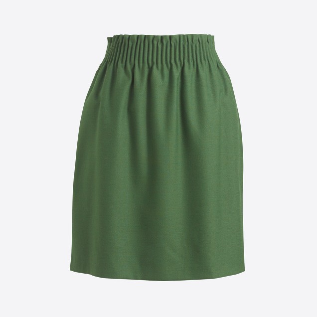 Wool sidewalk skirt