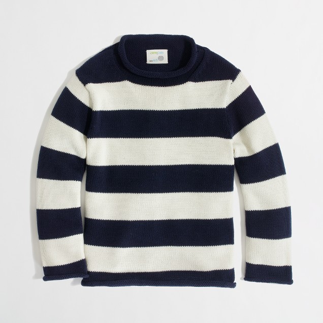 Factory boys' rugby-stripe rollneck™ sweater : | Factory