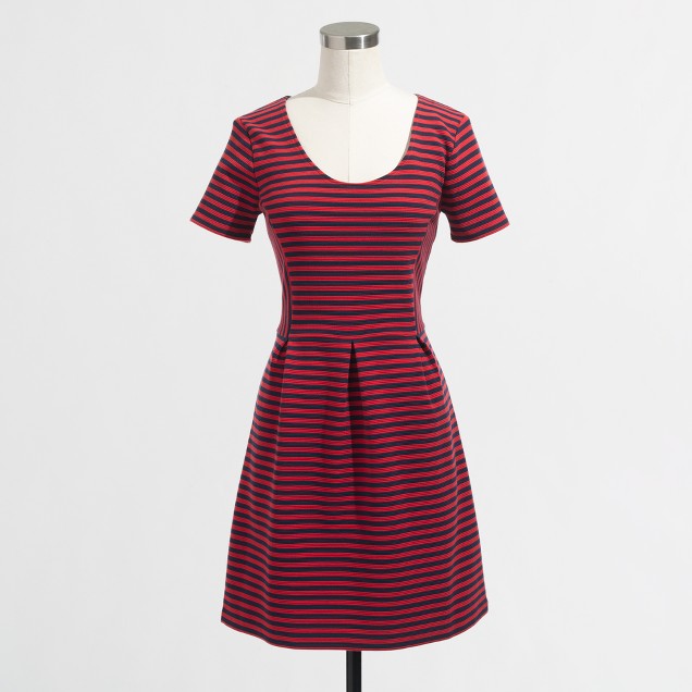 Factory stripe scoopneck dress : | Factory