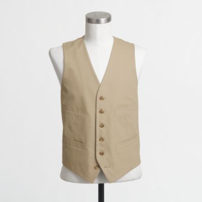 Factory Thompson suit vest in chino