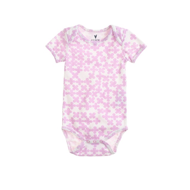 Baby one-piece in clover print : | Factory