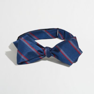 Factory silk double-striped bow tie