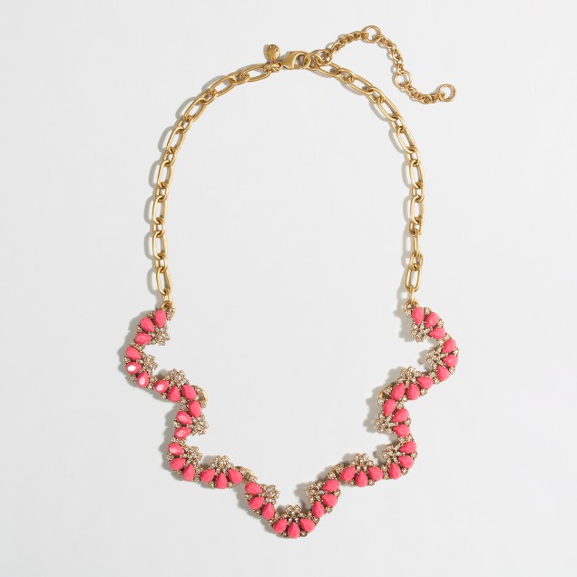 Factory scalloped stone necklace : FactoryWomen Necklaces | Factory