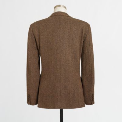 Factory Thompson suit jacket with double vent in tweed