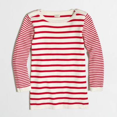 Factory mixed-stripe sweater