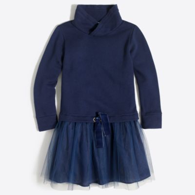 Girls' sweatshirt tulle dress FactoryGirls Dresses Factory