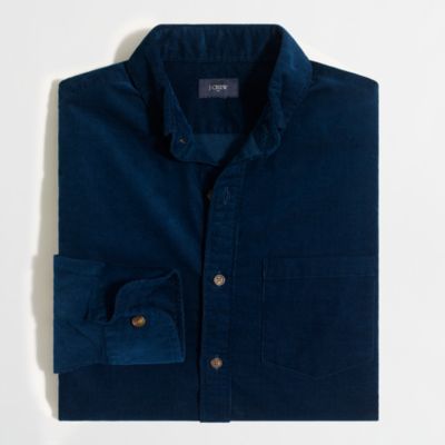 Factory slim corduroy shirt