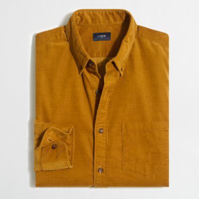 Factory slim corduroy shirt