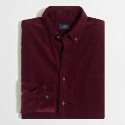 Factory slim corduroy shirt