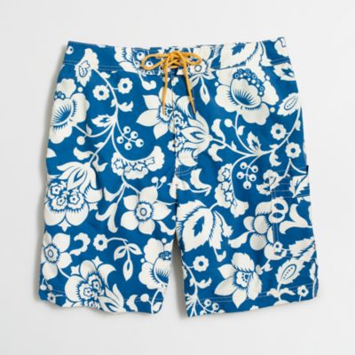 Factory 9" board short in Hawaiian floral