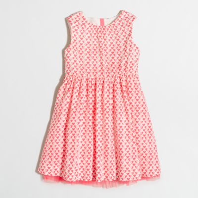 Factory girls' neon hearts dress