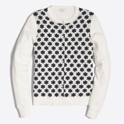 Factory daisy-plaited Caryn cardigan sweater