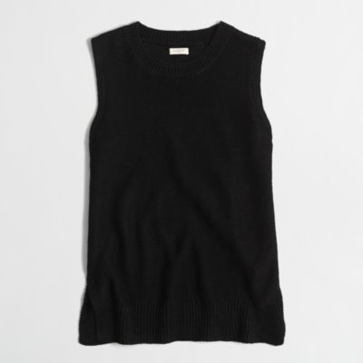Factory linen sweater-tank top