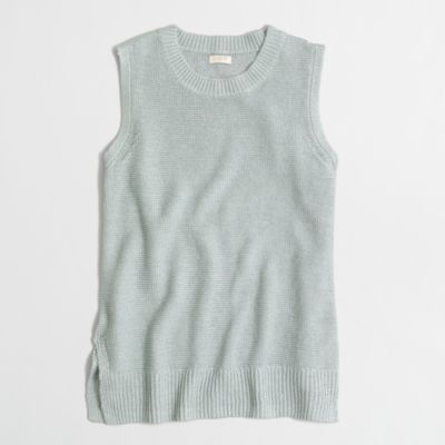 Factory linen sweater-tank top