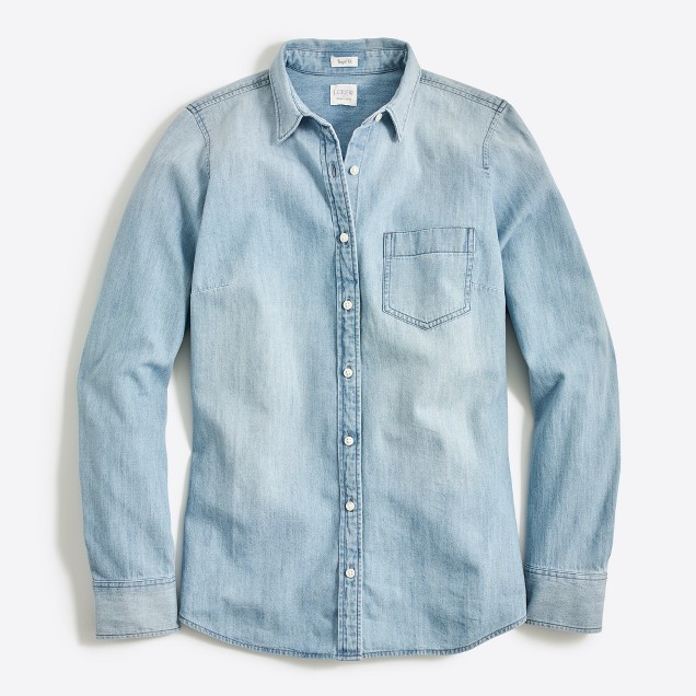 Chambray shirt in perfect fit
