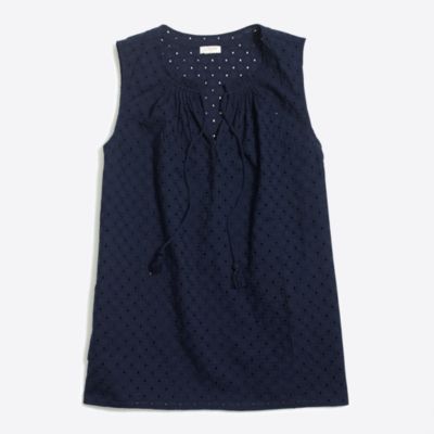 Eyelet tank top