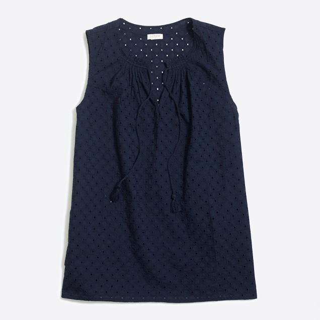 Eyelet tank top