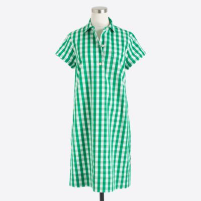 Gingham shirtdress