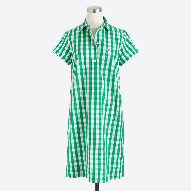 Gingham shirtdress