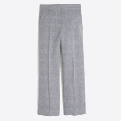 Plaid wide-leg pant : FactoryWomen Cropped | Factory