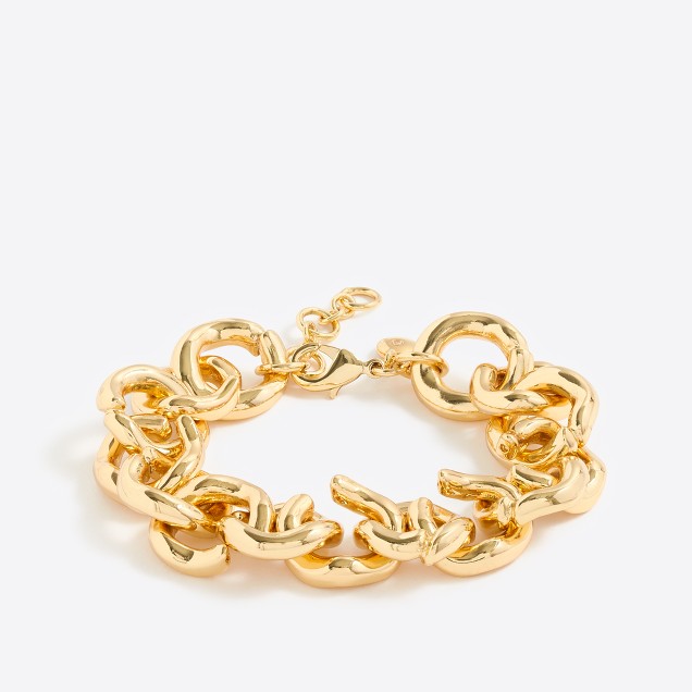 Gold link bracelet