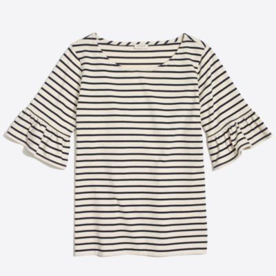 Ruffle-sleeve T-shirt : FactoryWomen Short Sleeve | Factory