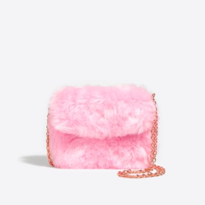 fur bag pink