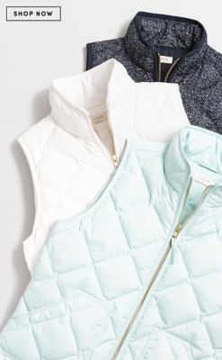Love these puffer vests - on sale for $41 with code:  TODAYONLY